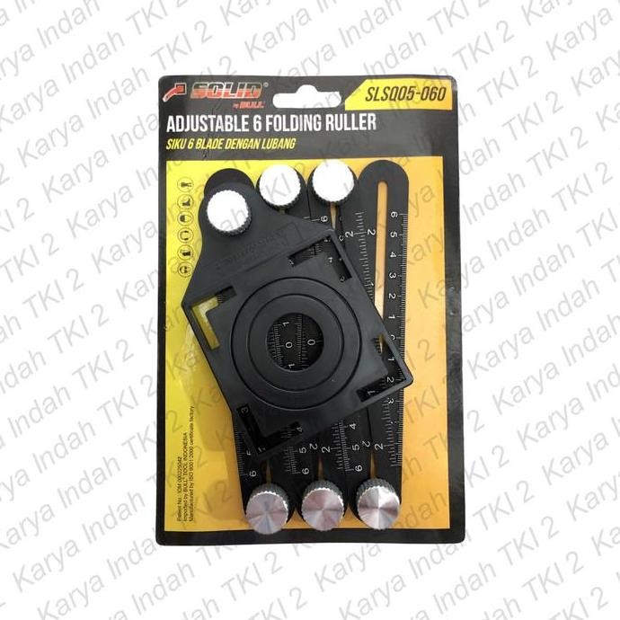 

Adjustable Folding Ruler 6 Pcs Solid Alat Cetak Sudut Lubang Keramik New Stok