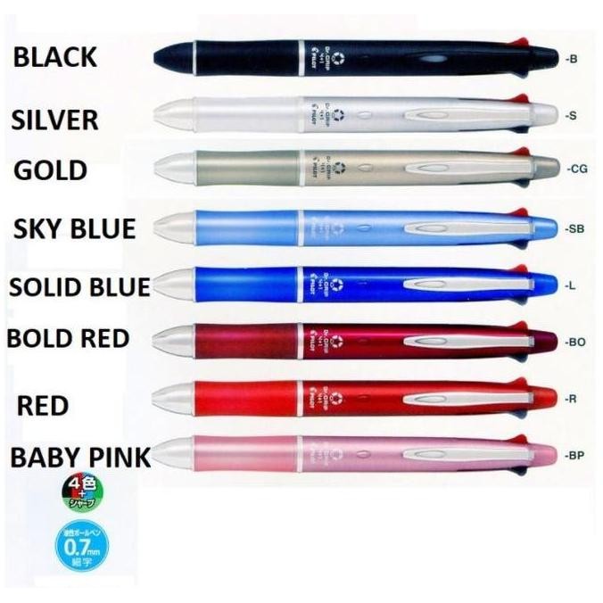 

Pilot "Dr. Grip" 4+1 / Pbkhdf-1Sfn : Pulpen Pilot "Dr. Grip" 4 Pen + 1 New Stok