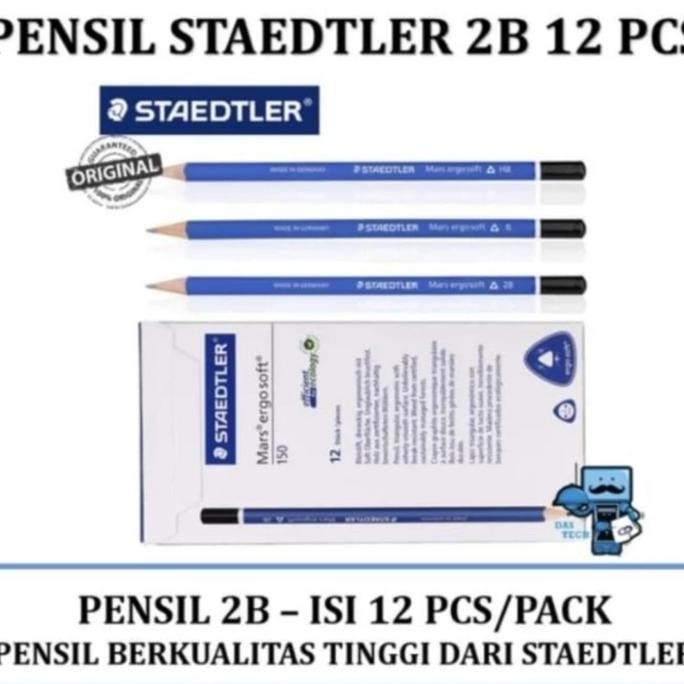 

Pensil 2B Staedtler ( 1 Pack Isi 12 Pcs ) New Stok