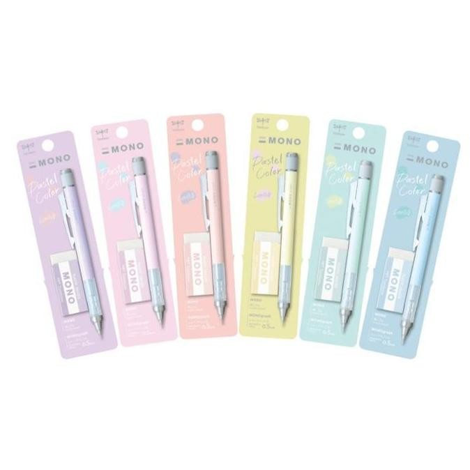 

Tombow Mono Graph Pastel Colors Mechanical Pencil 0.5Mm + Eraser Monograph Limited Edition New Stok