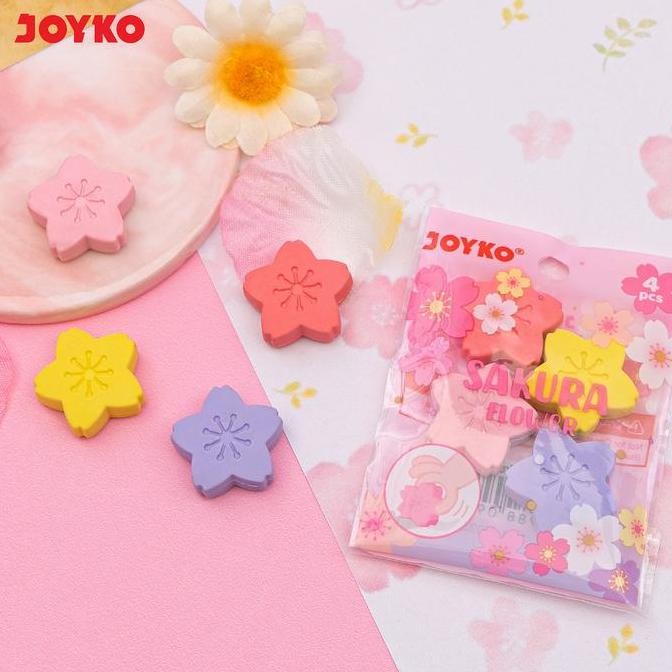 

Joyko Eraser Sakura Flower Pack Penghapus Joyko Anak Motif Bunga Jepang Lucu Sekolah Box Er-142 [60Packs] New Stok