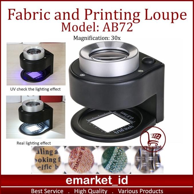 

NEW Kaca Pembesar Kain dan Percetakan AB72 / Fabric and Printing Loupe