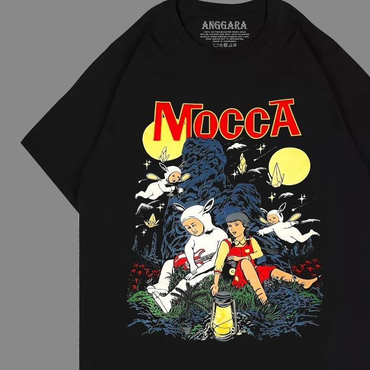 Promo Mocca Lentera Malam Guitar Kaos Band Mocca Kaos Musik Band Indie