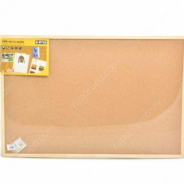 

Papan Tulis | Bi-Silque Cork Board Papan Buletin 90X60 Cm New Stok