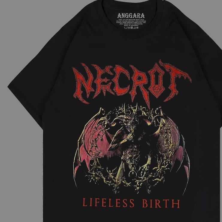 Promo Necrot Lifeless Birth Kaos Band Necrot Kaos Musik Distro Kaos Band Punk Metal