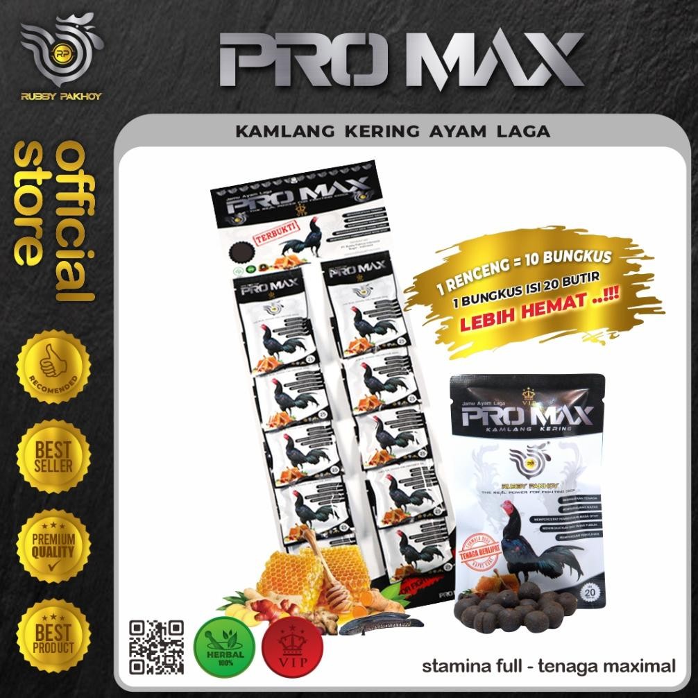 Jamu Ayam Laga Kamlang KERING Pro Max (1 Renceng) Ayam Full Power Agresif Nafas Panjang DiM