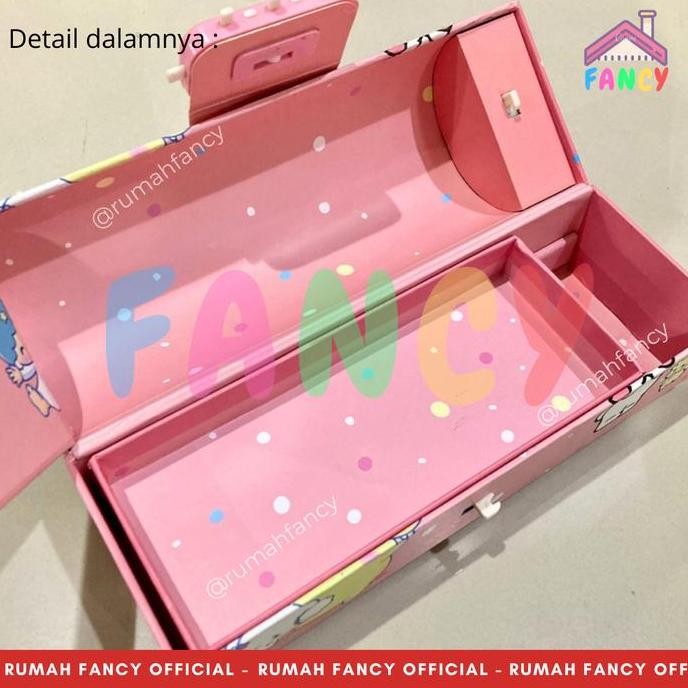 

[Free Dus + Bubblewrap] Tempat Pensil Dus Tebal Model Tas Kunci Password D 3051 Motif Kuromi Melody Spider Kapten Amrik Kunci Pin Locker New Stok