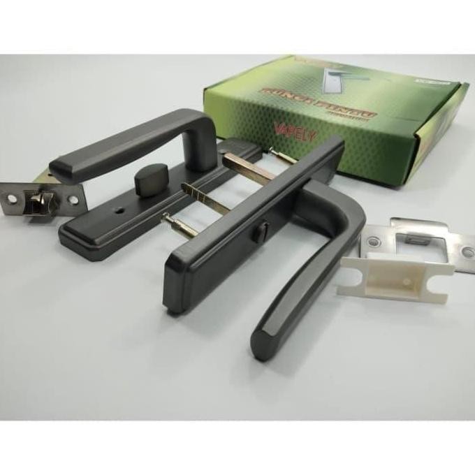 Kunci Kamar Mandi Alumunium Model Handle Black Vapely Asli