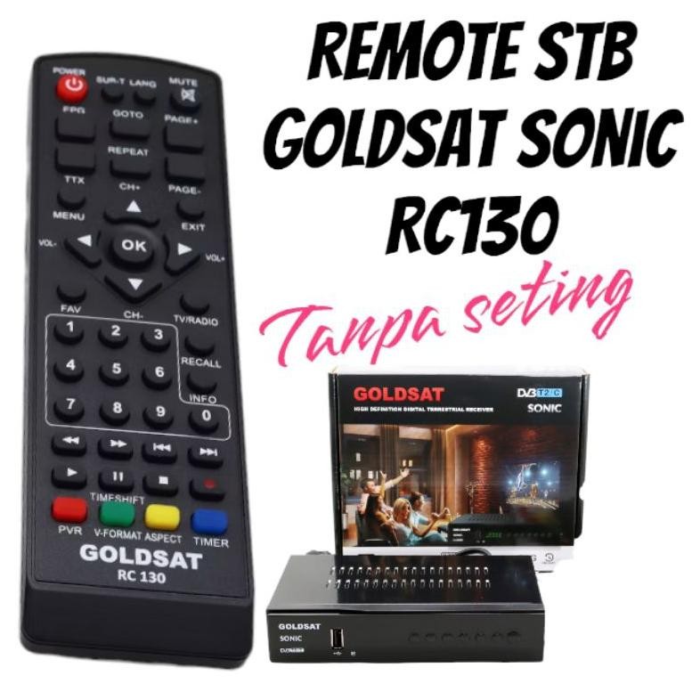Remote set top box Goldsat sonic Rc130/Remot stb goldsat sonic DiM