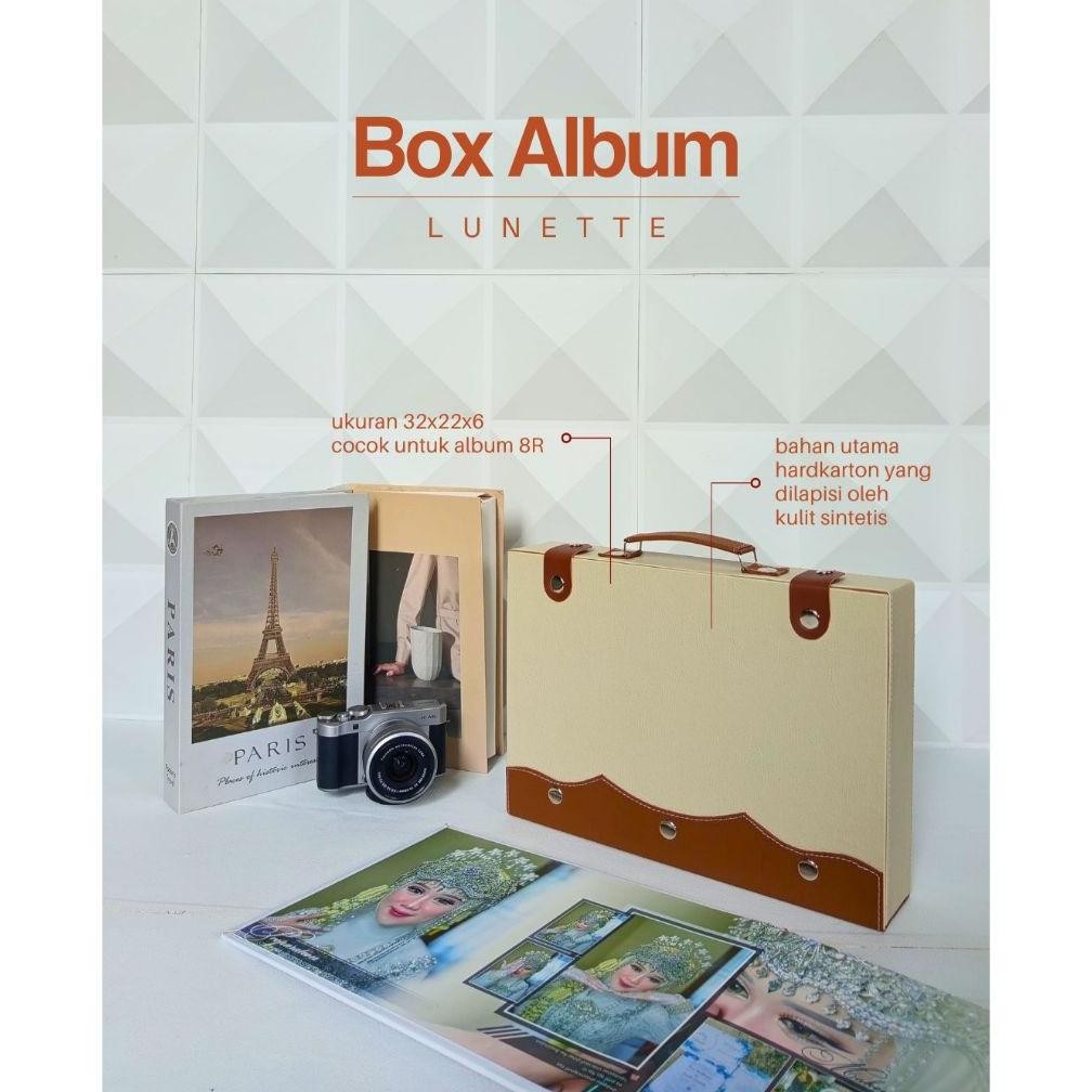 Kotak Album Magazine Wedding  | Box Album Bahan Kulit Sintetis Grafir DiM
