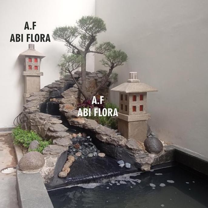 NEW kolam ikan taman Jepang dengan filter kolam perawatan ikan koi