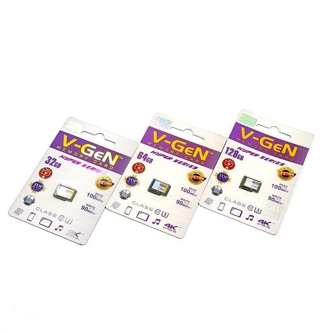 TERMURAH - VGEN Hyper Class 10 Micro SD 32gb 64gb 128gb Memory VGEN Ori Garansi