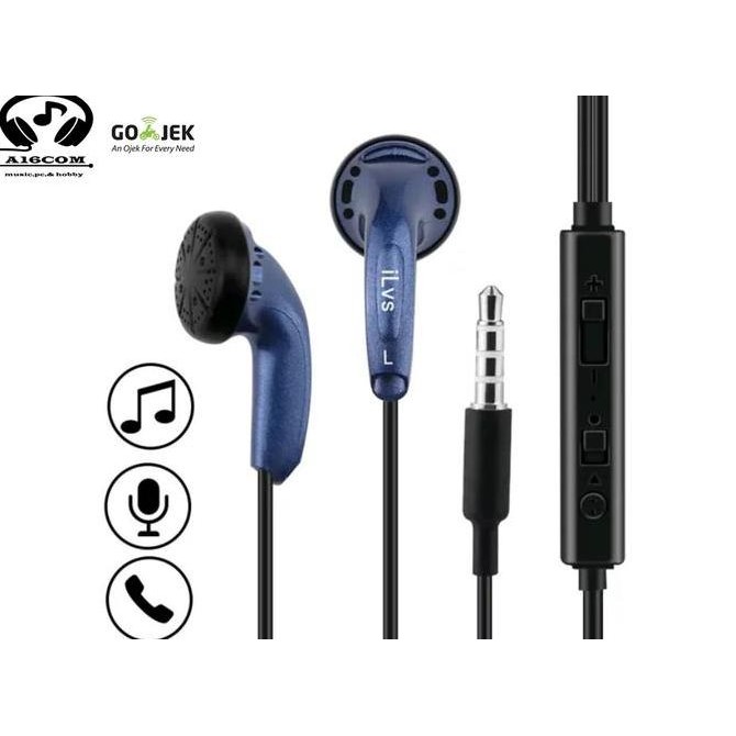 iLvs Earphone Headset Mic In Ear - 1 Pabrik dengan VIDO Original