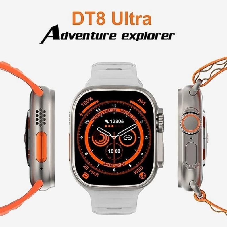 GARANSI SMART WATCH DT8 ULTRA DT NO1 SERIES 8 49mm 2 Inch HD SCREEN WEAR PRO DT8 ULTRA SMARTWATCH Di