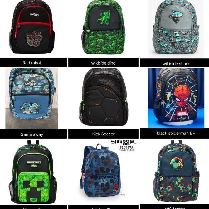 [99] Backpack Boy/ Tas Ransel Sekolah Anak Cowok SD/School Bag/Kado