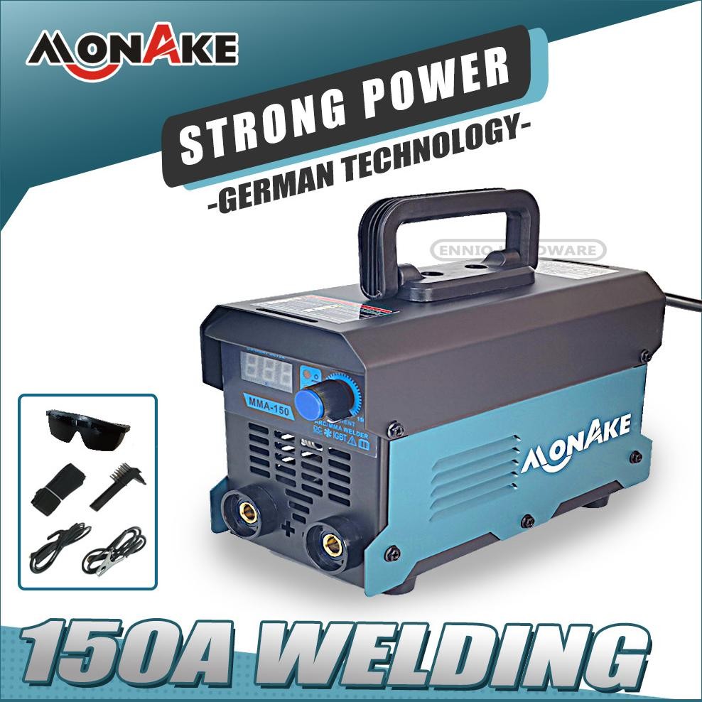MONAKE Mesin Travo Las Listrik Inventer Welding Machine listrik 450 watt MMA 120A IGBT 450 watt mini