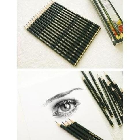 

Fabercastell Faber-Castell 9000 Graphite Pencils 3B 1Pack / 12 Pcs New Stok