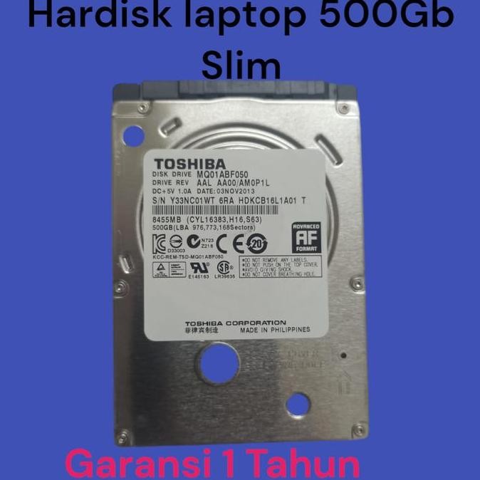 NEW Hardisk laptop 500gb toshiba sata