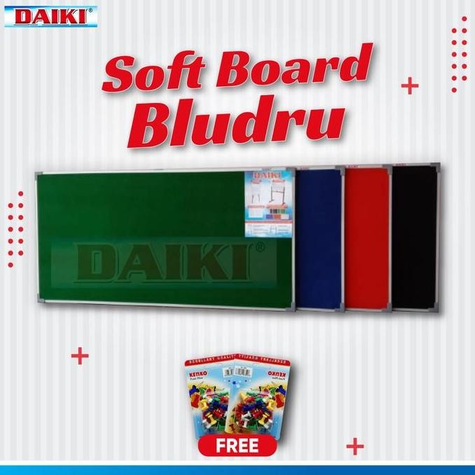 

Softboard / Cork Board Daiki Bludru Hijau Gantung Uk 60X120Cm New Stok
