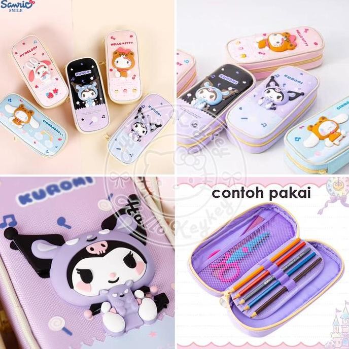 

Tempat Pensil Kitty Melody Kuromi Cinnamorol Original Sanrio New Stok