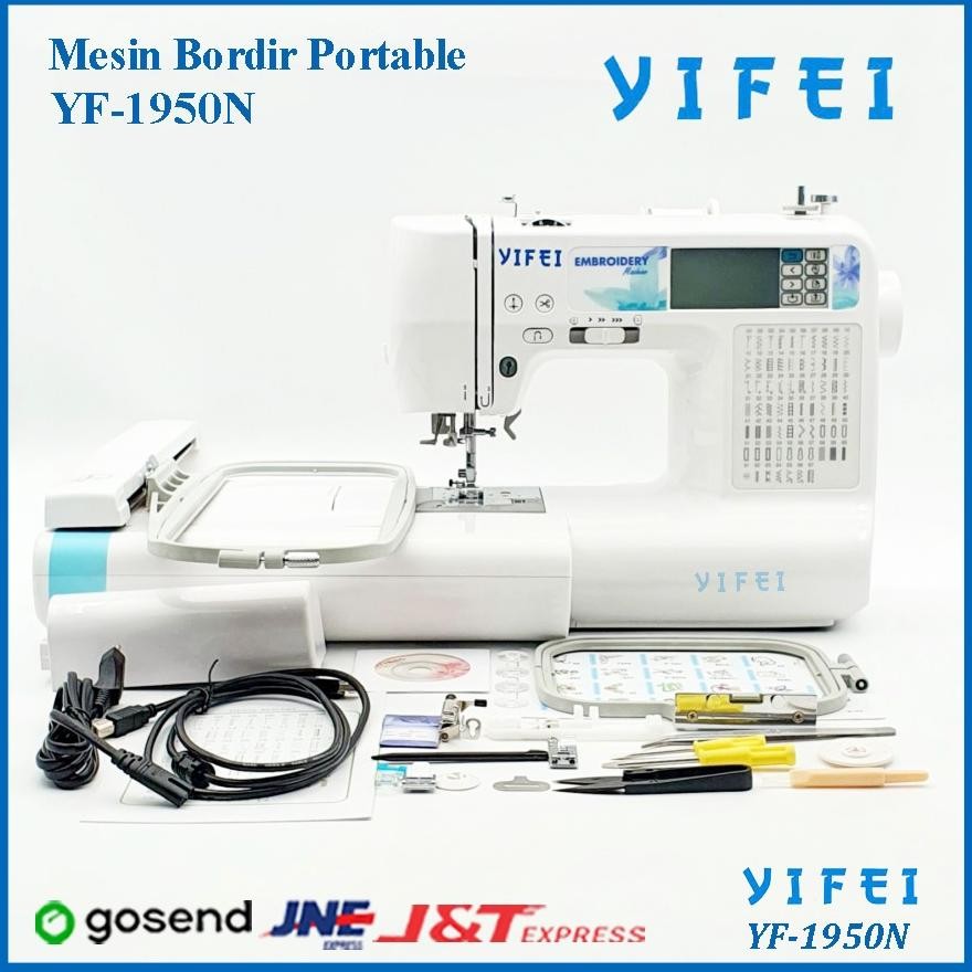 Mesin Jahit & Bordir Portable YIFEI YF-1950N DiM