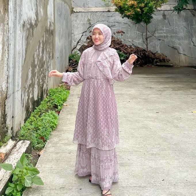 JOLEY CLOTH - KELUARGA SERAGAM SET KERUDUNG DRESS LUXURY CERUTI BABY DOLL DIAMOND BAJU KONDANGAN DRE