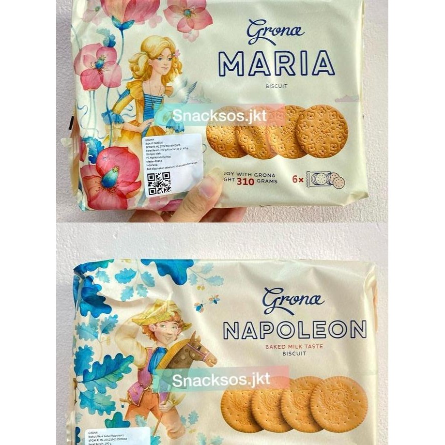 

GRONA NAPOLEON BISCUIT / GRONA MARIA BISCUIT BAKED MILK TASTE - BISKUIT