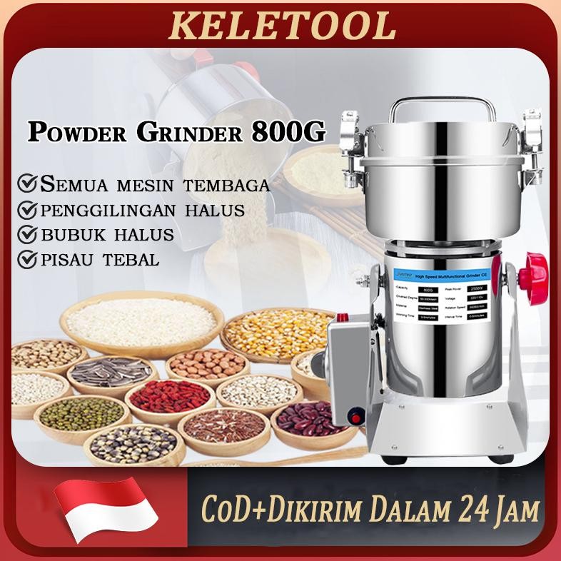grinder 1200G mesin penggiling bumbu kering mesin giling tepung listrik grinder biji bijian penggili