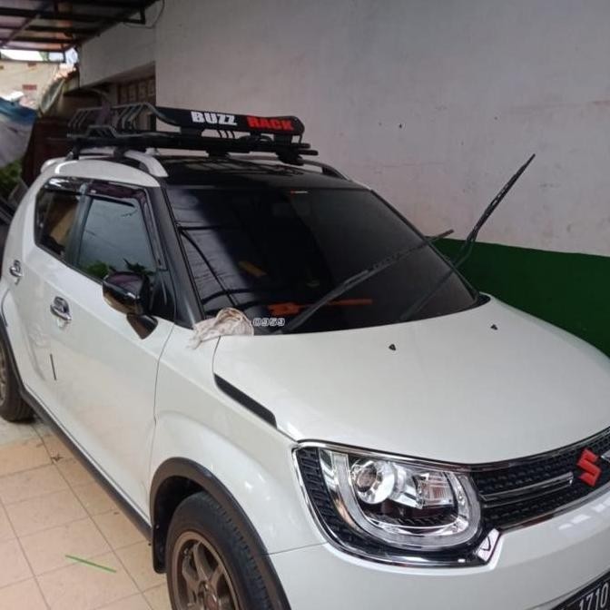 RoofRack bagasi atas mobil Suzuki IGNIS model BUZZ rack + cross bar