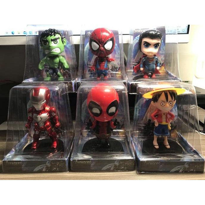 PAJANGAN SOLAR HIASAN DASHBOARD MOBIL SUPERHERO - ANIME / MARVEL / DC