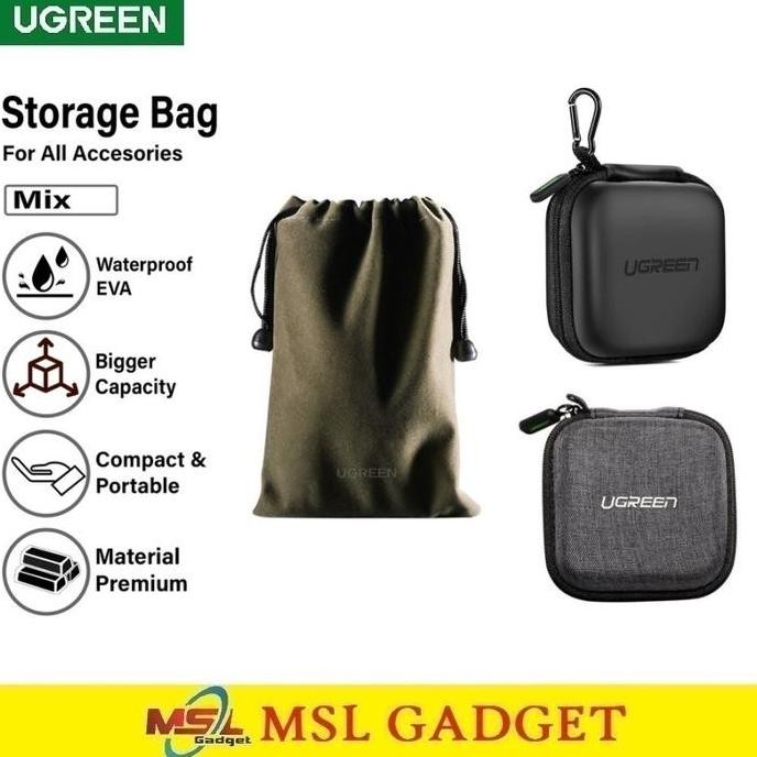 Ugreen Travel Case Organizer Tas Charger Kabel Powerbank Earphone Hdd Universal