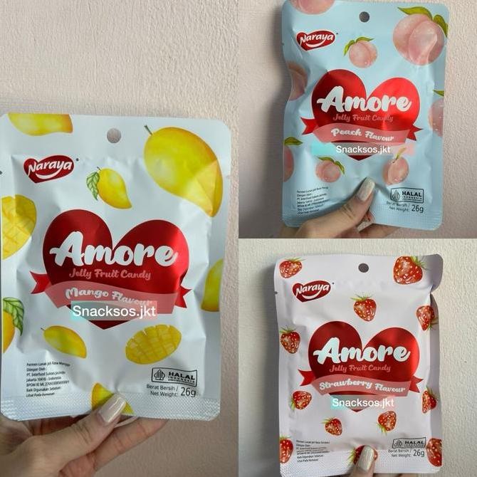 

NARAYA AMORE JELLY FRUIT STRAWBERRY / PEACH / - GUMMY CHINA
