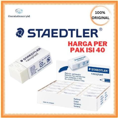 

Eraser Staedtler Penghapus Pensil / Pencil Putih Kecil 1 Pak Isi 40 New Stok