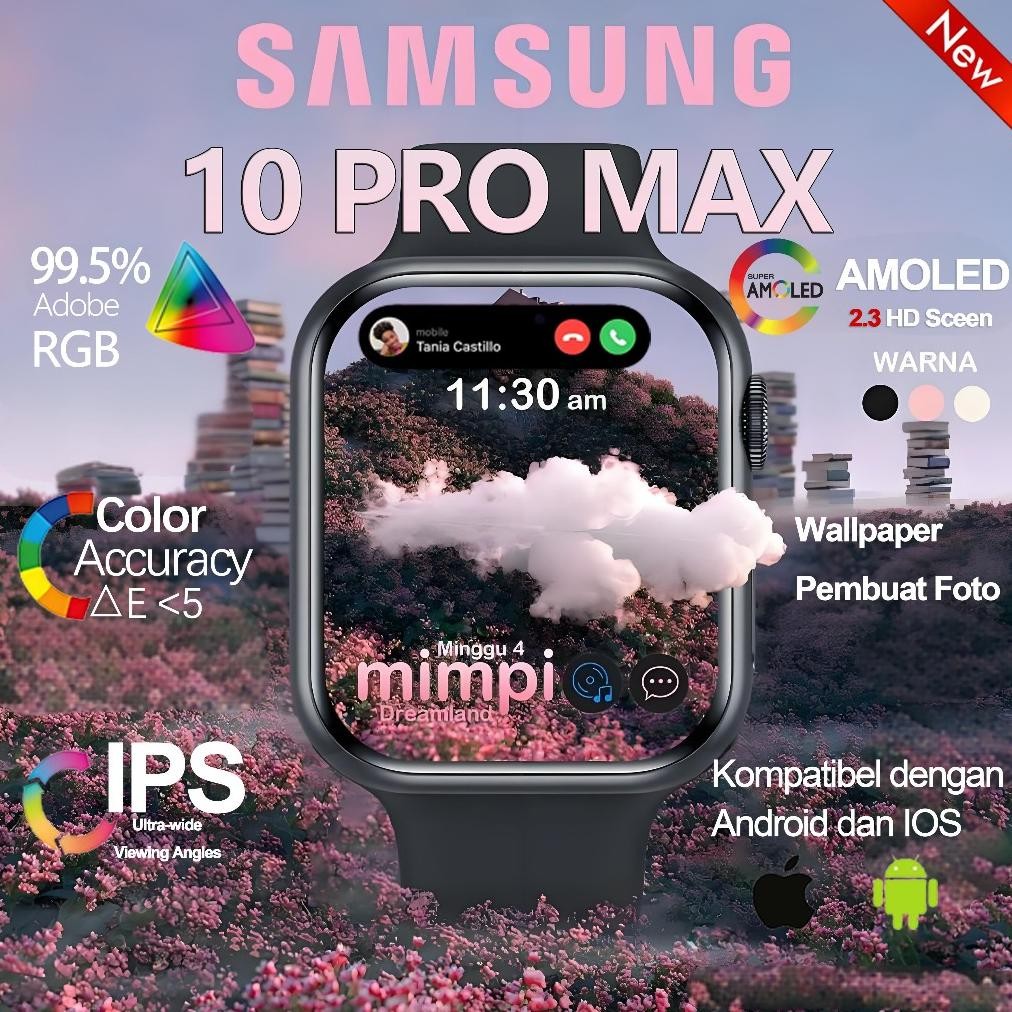 [COD] New Original Samsung SmartWatch 10 PRO MAX S 2.3 "HD Full Touch Screen Bluetooth Call Waterpro