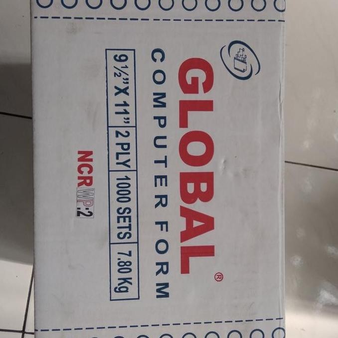 

Continuous Form 2 Ply Bagi 2 Global New Stok
