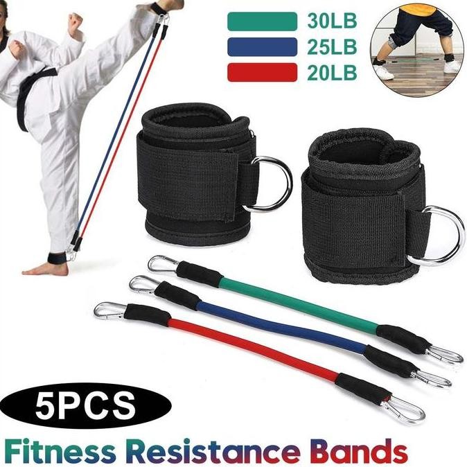 Explosive strength trainer leg Taekwondo kick training pull rope elastic band basketball boxing fitn