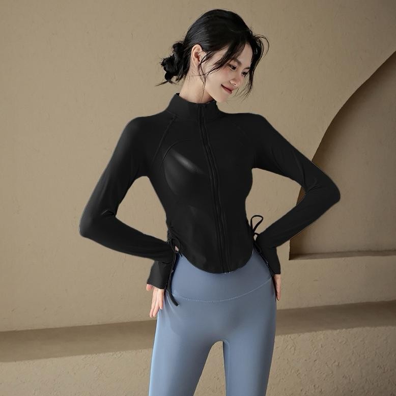 Rumahyogaid Jaket Olahraga Wanita Natalie JACKET Gym Baju Senam Hijab Fitness Zumba Golf Tenis Seped