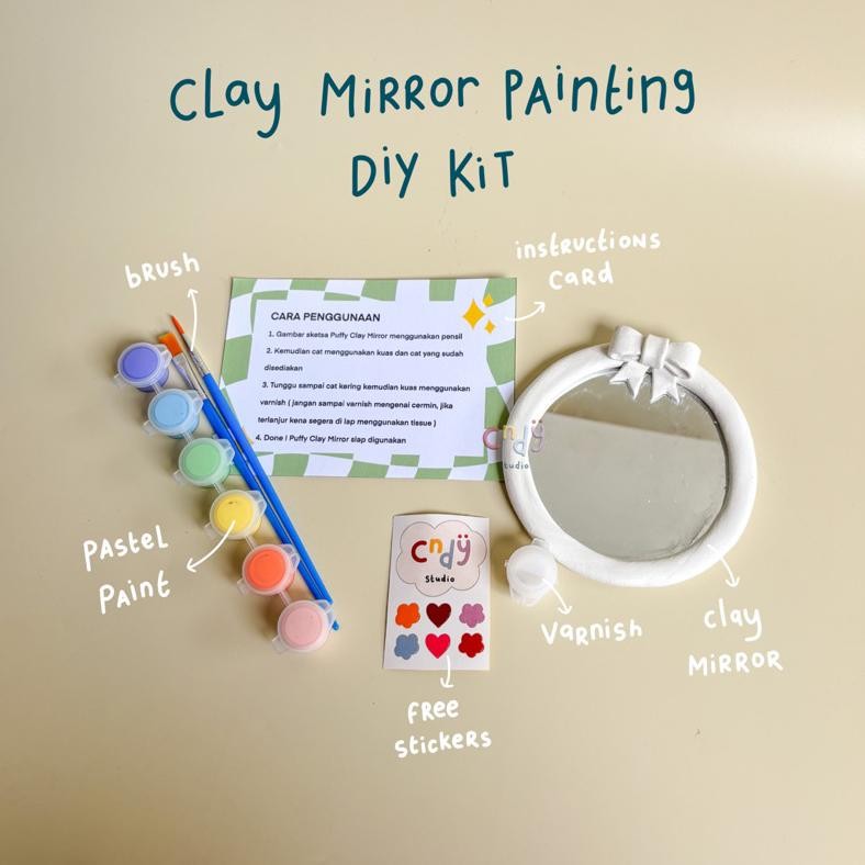 Clay Mirror Painting DIY Kit DiM