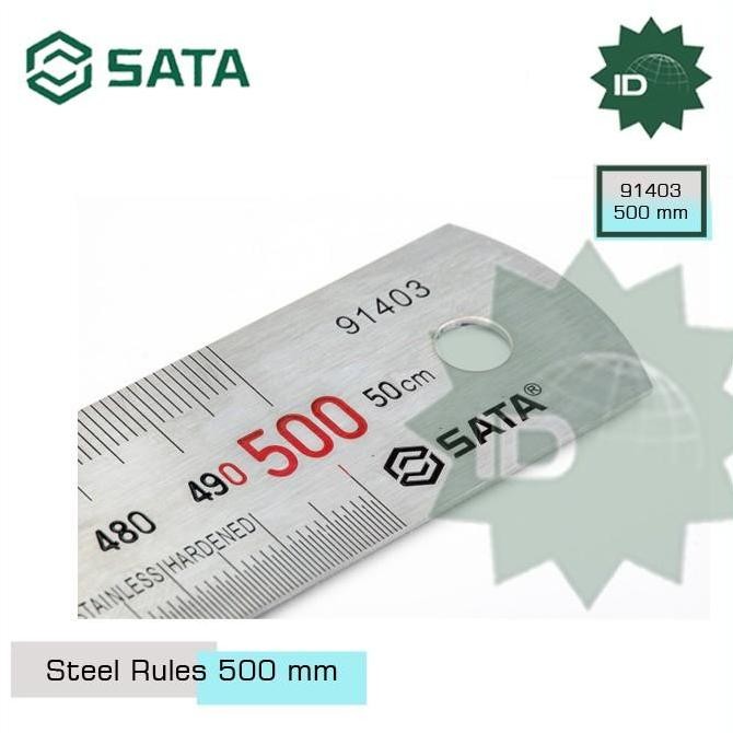 

Sata Penggaris Besi 500 Mm Steel Rules 50 Cm 91403 New Stok