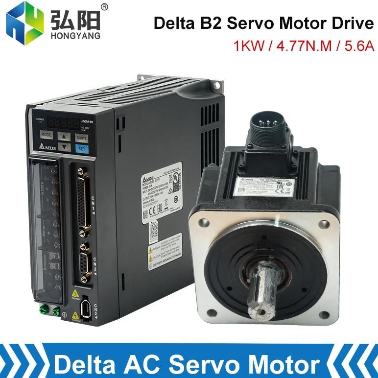 Delta 1KW AC B2 Servo Drive Kit +15m Cable ASD-B2-1021 4.77N 5.6A Driver BECMA-E21310RS BECMAE-21310