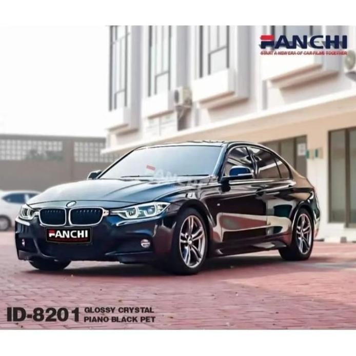

50CM Sticker FANCHI ID-8201 SR Glossy Crystal Piano Black PET SR SELF RECOVERY per 50CM
