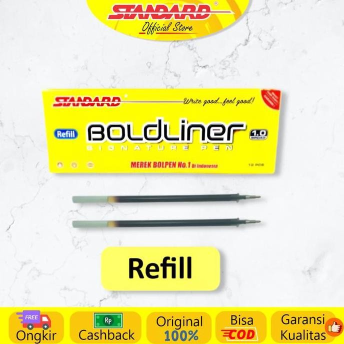 

Standard - Refill Pulpen Boldliner 1.0 ( Isi Pulpen / Pena / Ballpoint ) New Stok