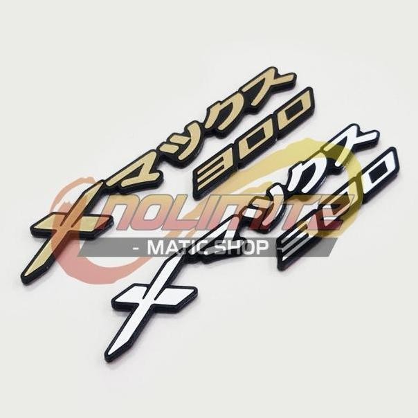 Logo Emblem Sticker 3D Akrilik Timbul XMAX 300 Jepang