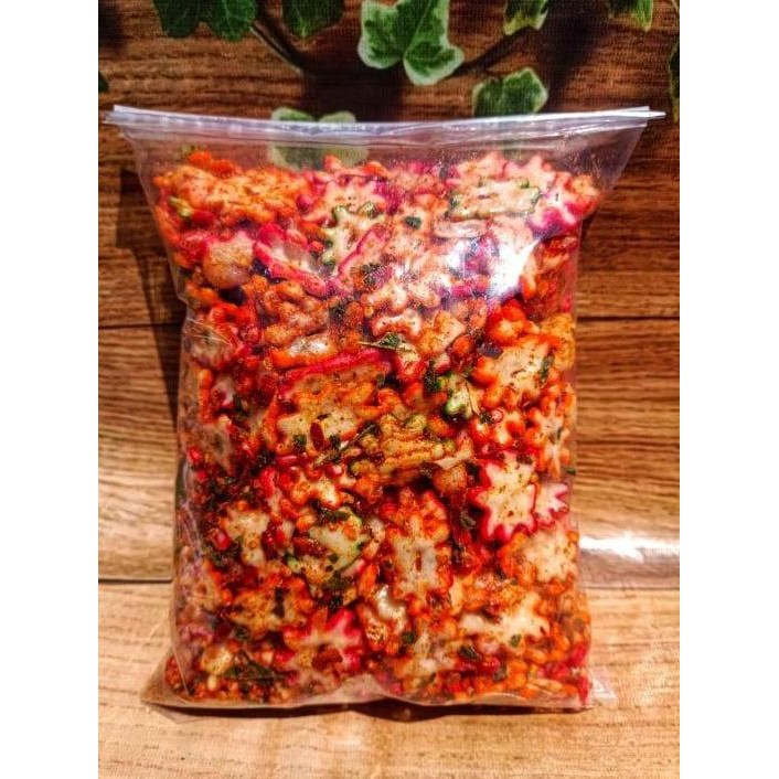 

Kerupuk Seblak Bintang Pedas Daun Jeruk 1000 Gram Bawang Makanan Food Snacks Cemilan