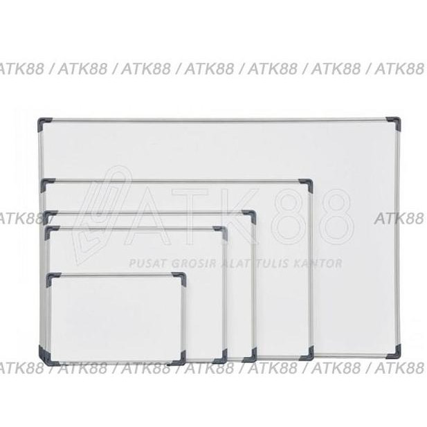 

Papan Tulis Magnetik Atk 88 / Whiteboard 40 X 60 Magnetic New Stok