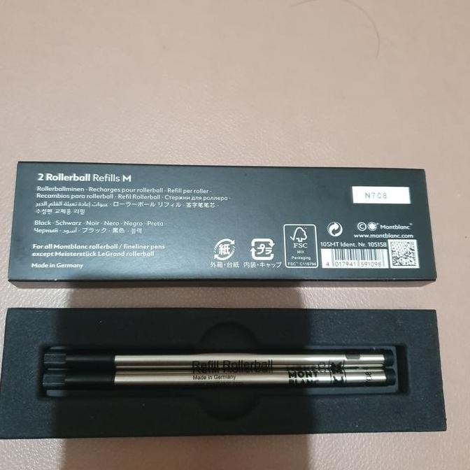 

Refill Mont Blanc Roller Ball Original Mystery Black / Pacific Blue New Stok