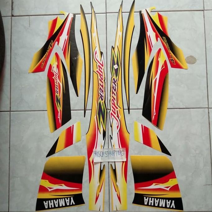 striping jupiter z 2004 kuning hitam