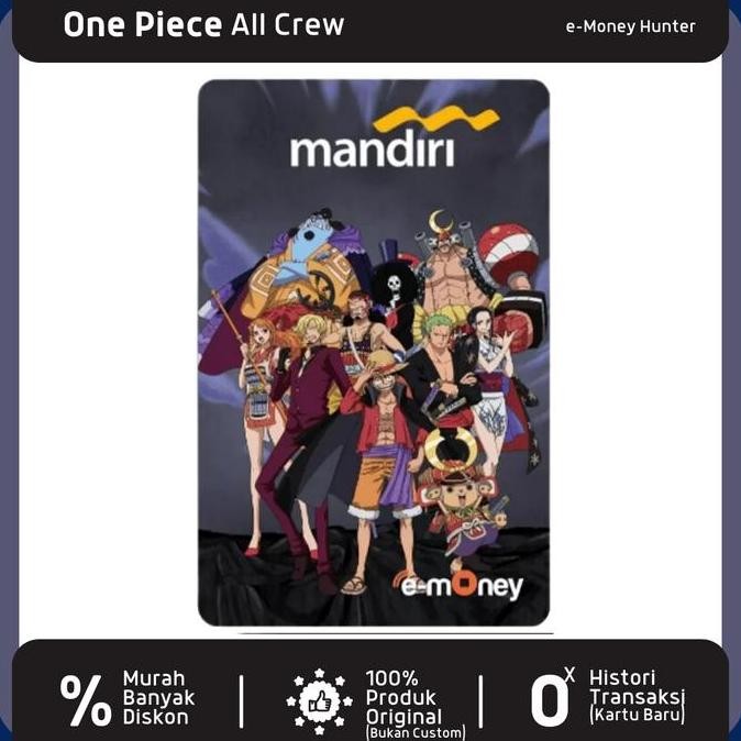 e-Money One Piece Limited Edition eToll eMoney Mandiri OnePiece NFC Kartu Uang Elektronik Card Alat