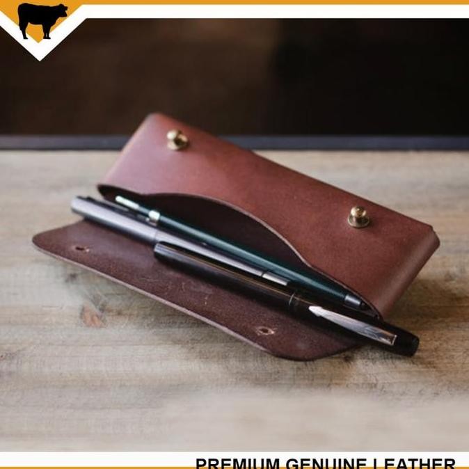 

Custom Tempat Pensil Dari Kulit Sapi Asli Handmade Bro Deny New Stok
