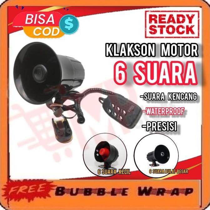 ready Klakson Polisi 6 suara sirine patwal touring turing PATROLI - AMBULAN